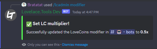 The /xpadmin command - updated a channel modifier